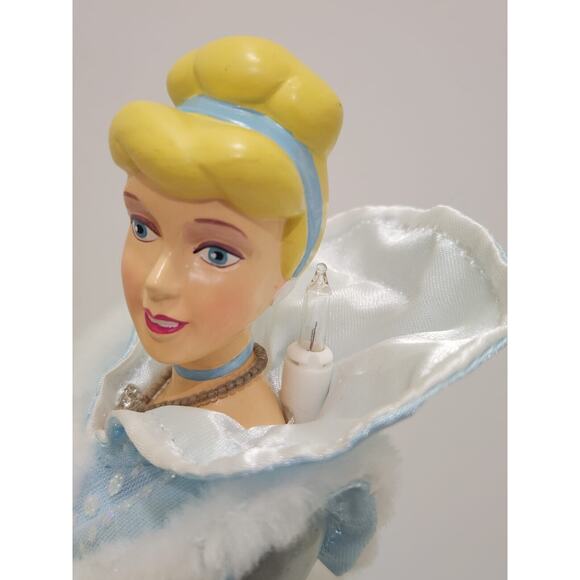 Retired Disney Cinderella Christmas Tree Topper 15" Light Up NWOB - Picture 4 of 16